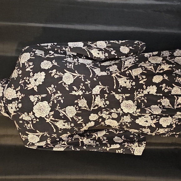 Zara Black and White Floral Maxi Dress - Picture 11 of 14